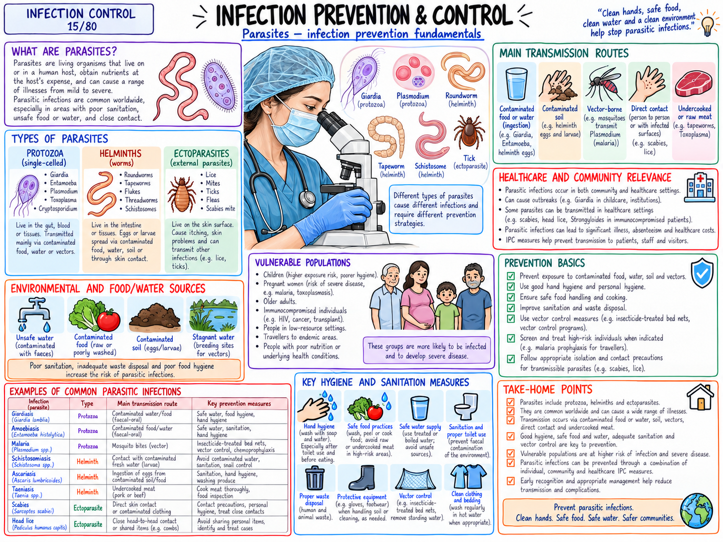 Parasites โ Infection Prevention Fundamentals (15/80)